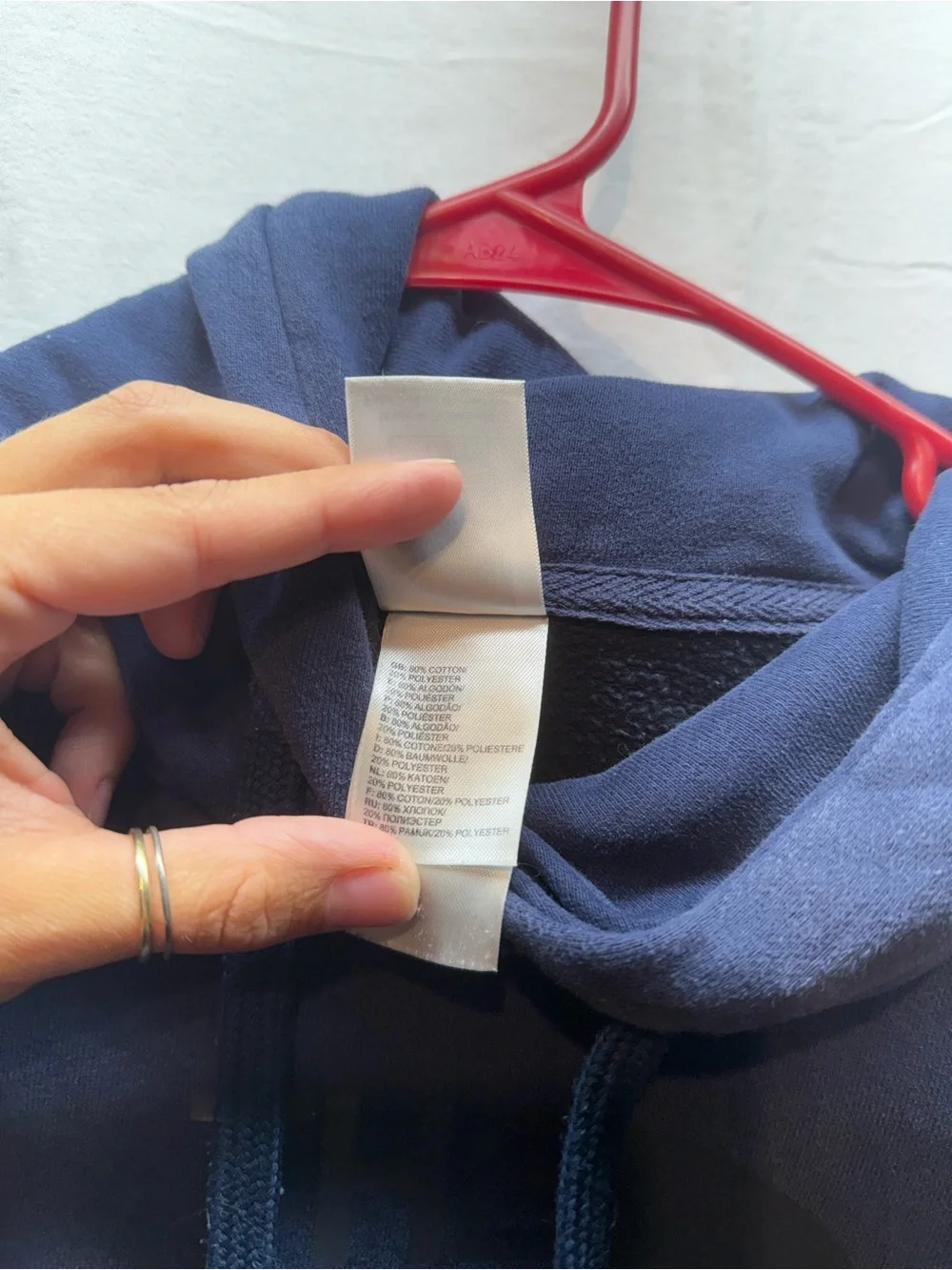 The North Face Men's Navy Hoodie Sweatshirt